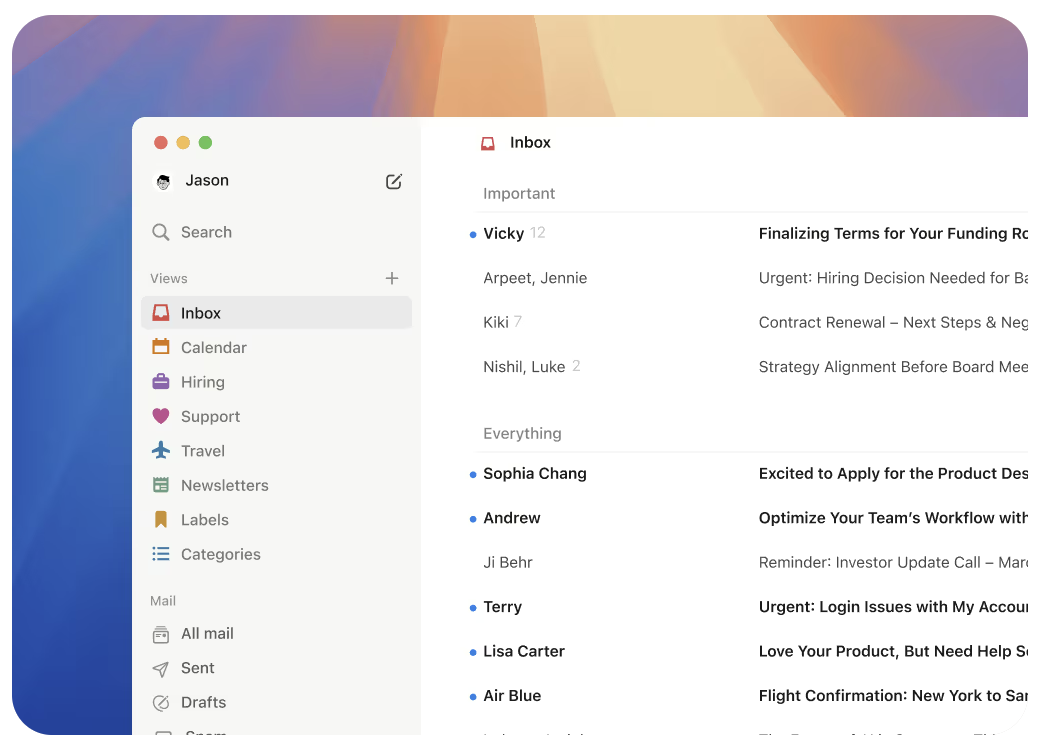 Mac App Email Preview