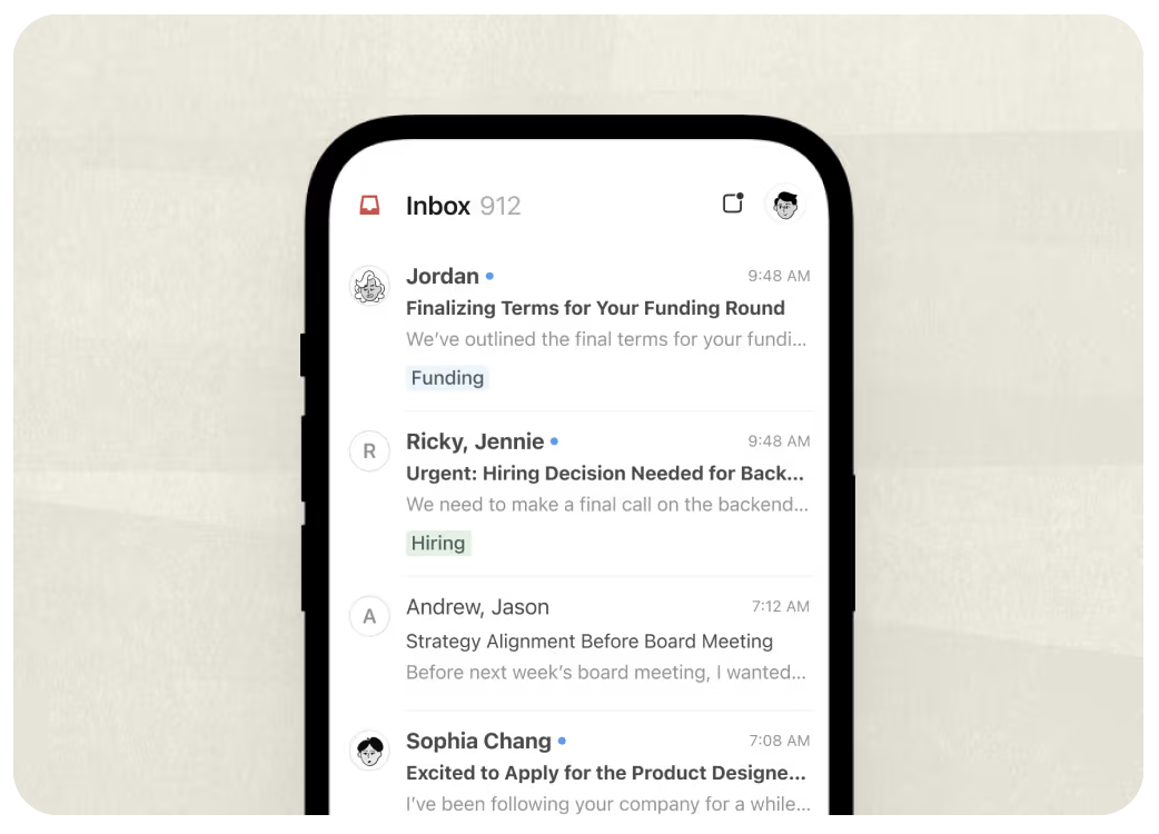 iOS App Email Preview