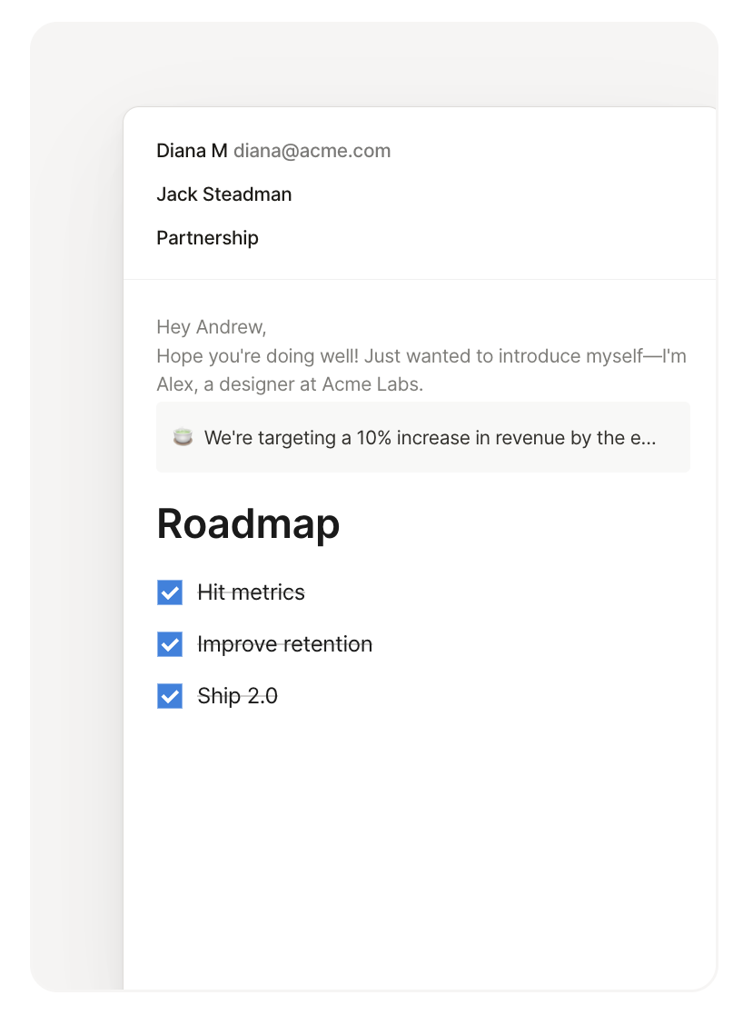 Notion Email Example